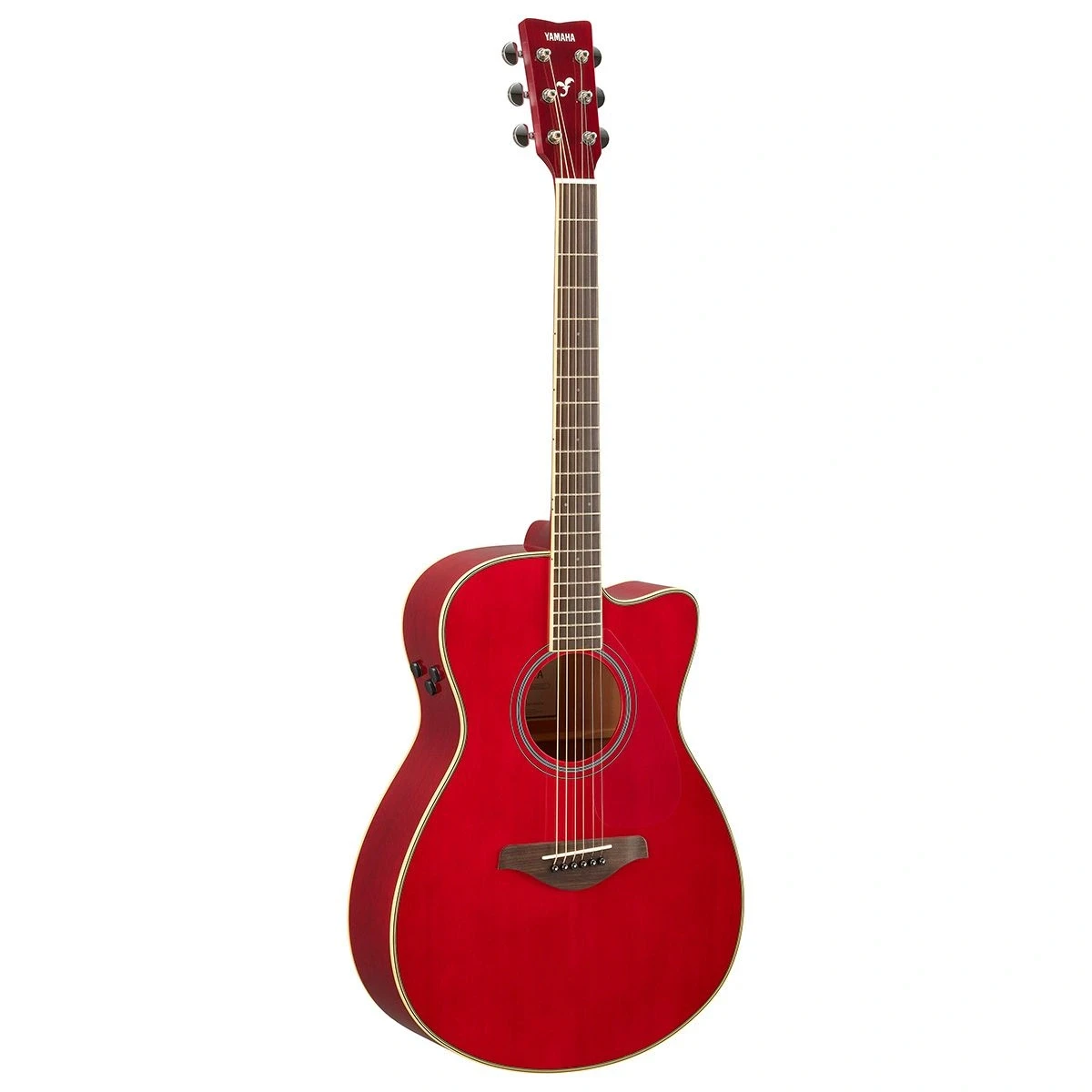 Yamaha FSC-TA  Ruby Red Trans Acoustic Guitar