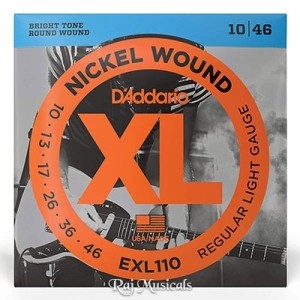 D'Addario EXL110 Nickel Wound Electric Guitar Strings 10 46 Gauge