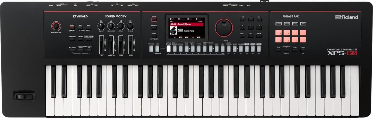 Roland XPS-60 Expandable Synthesizer Keyboard, Electronic Musical Instrument