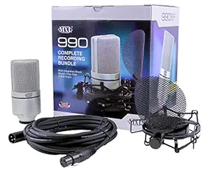 MXL Mics 990 Complete Integrated Pop Filter with Shock Mount & XLR Cable