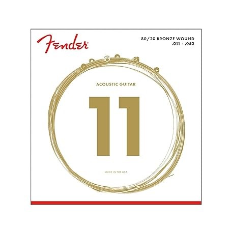 Fender Acoustic Guitar String 80/20 Bronze .011-.052 70CL 730070405