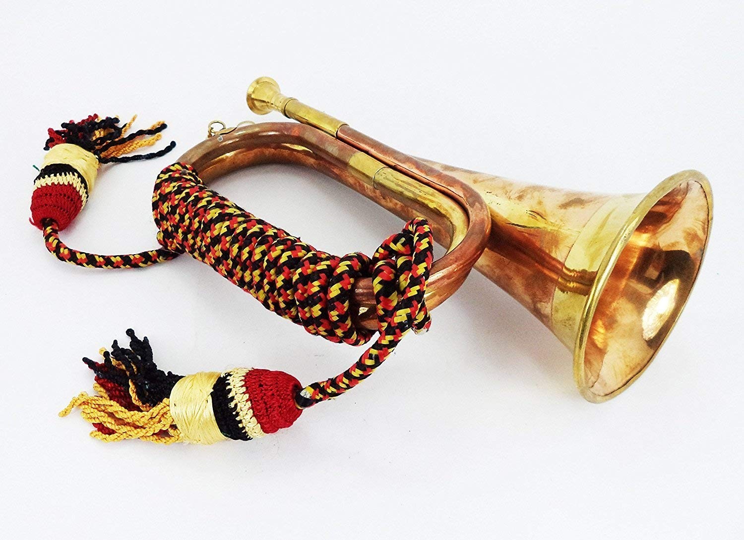 Copper Blowing Bugle Attack War Command Signal Horn